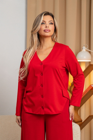 Жакет АЖ-1221 красный